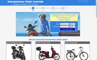Formenterarentscooter.it Screenshot 2024-06-13 07:19:02
