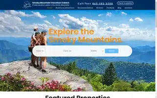 Smokymountainvacationcabins.com Screenshot 2024-04-15 06:58:22