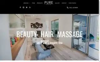 Thepuresalonspa.com Screenshot 2024-05-14 10:34:09