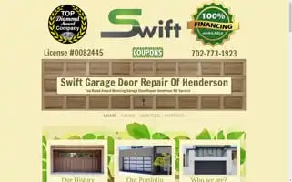 Swiftgaragedoorrepairhendersonnv.com Screenshot 2024-07-05 21:44:30