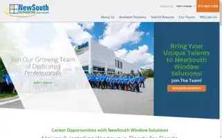 Newsouthwindowcareers.com Screenshot 2024-07-05 18:39:16