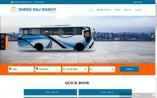 Shreerajshaktitravels.com Screenshot 2024-04-24 08:46:58