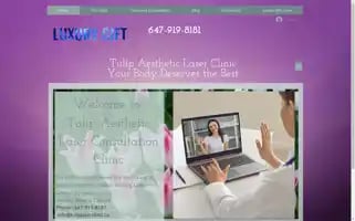 Tuliplaserclinic.ca Screenshot 2024-05-14 16:36:44