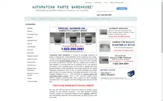Automationpartswarehouse.com Screenshot 2024-05-15 12:55:52