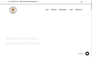 Incredibletripsindiatours.com Screenshot 2024-04-23 06:40:59