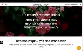 Bneibrak-flowers.co.il Screenshot 2024-05-21 07:04:13