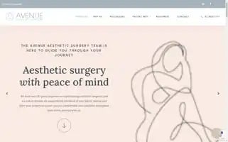 Avenueaestheticsurgery.com.au Screenshot 2024-05-20 16:59:25