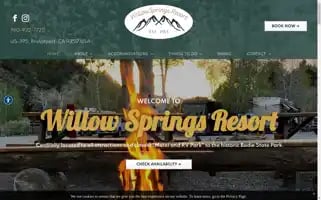 Willowspringsresort.com Screenshot 2024-05-19 00:07:04