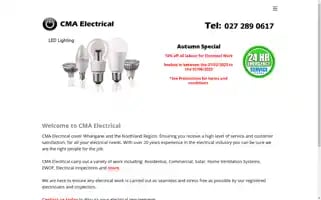 Cmaelectrical.co.nz Screenshot 2024-05-15 17:49:02
