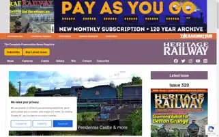 Heritagerailway.co.uk Screenshot 2024-07-03 03:17:39