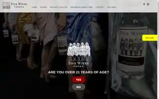 Fivewivesvodka.com Screenshot 2024-07-03 10:28:15