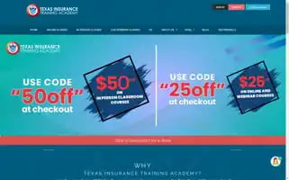 Texasinsurancetrainingacademy.com Screenshot 2024-05-14 06:45:07