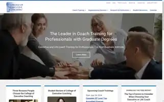 Executivecoachcollege.com Screenshot 2024-07-07 10:20:26