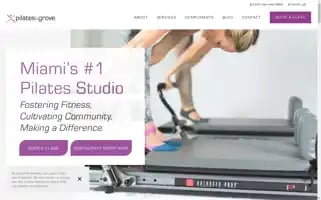 Pilatesinthegrove.com Screenshot 2024-05-13 09:54:00