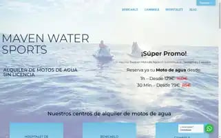 Mavenwatersports.es Screenshot 2024-05-19 15:01:23