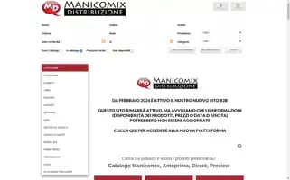 Manicomixdistribuzione.it Screenshot 2024-06-15 12:54:45