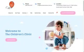 Thechildrensclinic.com.au Screenshot 2024-07-30 07:43:37