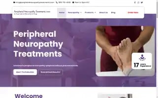 Peripheralneuropathytreatments.com Screenshot 2024-05-13 08:55:31