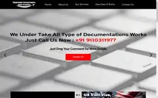 Supremeassociatesandtravels.com Screenshot 2024-04-14 18:51:12