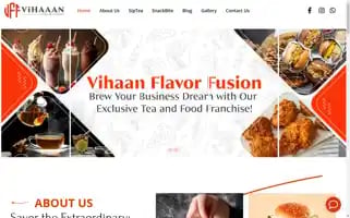 Vihaaanflavornfusion.com Screenshot 2024-05-29 09:40:12