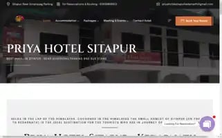 Priyahotelsitapur.com Screenshot 2024-04-16 16:59:33