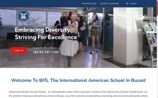 Busanforeignschool.org Screenshot 2024-06-26 09:58:22