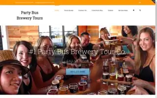 Partybusbrewerytours.com Screenshot 2024-04-22 23:21:40