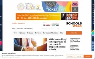 Schoolsweek.co.uk Screenshot 2024-05-13 20:17:27