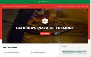 Patricias-pizza.com Screenshot 2024-05-16 12:07:19