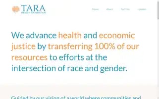 Tarahealthfoundation.org Screenshot 2024-06-29 15:44:53