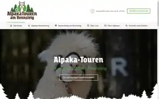 Alpakatouren-rennsteig.de Screenshot 2024-04-25 23:21:00