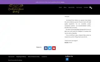 Enchantedswanbakery.com Screenshot 2024-05-22 06:15:18