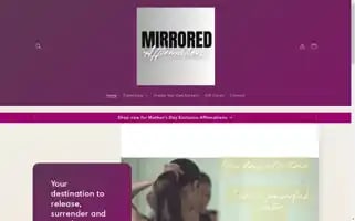 Mirroredaffirmations.store Screenshot 2024-05-03 16:46:37