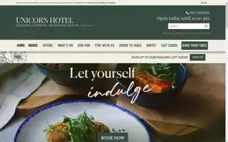 Unicornhotelpub.co.uk Screenshot 2024-04-19 09:30:00