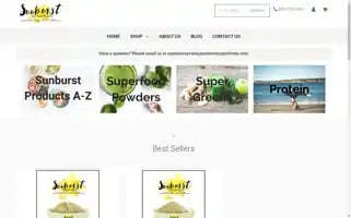 Sunburstsuperfoods.com Screenshot 2024-05-14 03:13:26
