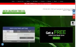 Jackcalhountire.com Screenshot 2024-05-12 11:27:51