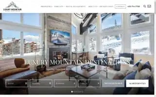 Luxurymountaindestinations.com Screenshot 2024-04-15 21:56:00