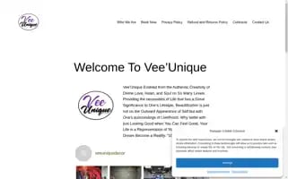 Veeuniquedecor.online Screenshot 2024-05-28 15:37:03