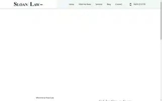 Sloanlaw.com.au Screenshot 2024-07-08 20:45:05