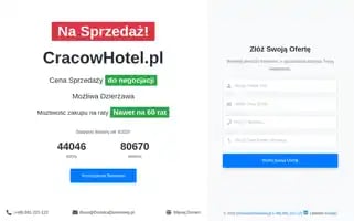 Cracowhotel.pl Screenshot 2024-04-17 09:25:48