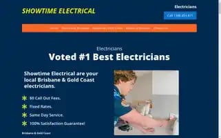 Showtimeelectrical.com.au Screenshot 2024-07-07 00:27:33