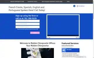 Chiropracticmalden.com Screenshot 2024-06-13 11:02:28