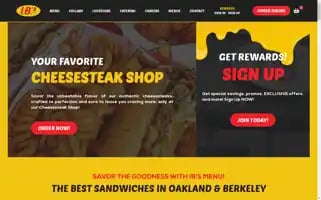 Ibscheesesteaks.com Screenshot 2024-06-15 12:17:36