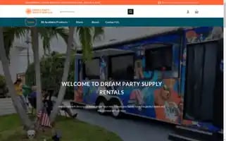 Dreampartysupplyrentals.com Screenshot 2024-05-28 11:02:29