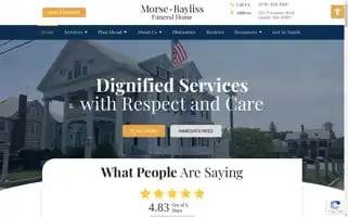 Morsebaylissfuneralhome.com Screenshot 2024-07-05 06:30:14
