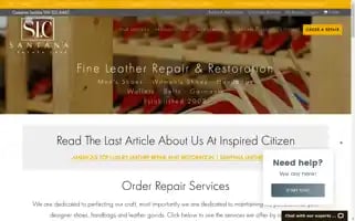 Santanaleathercare.com Screenshot 2024-06-11 14:25:21