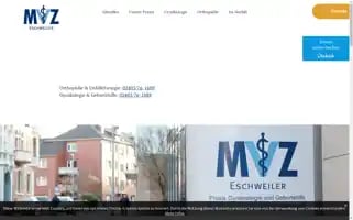 Mvz-praxis-eschweiler.de Screenshot 2024-07-09 22:19:22