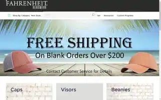 Fahrenheitheadwear.com Screenshot 2024-06-13 14:54:40