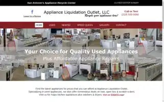 Applianceliquidationoutlet.net Screenshot 2024-05-15 12:01:12