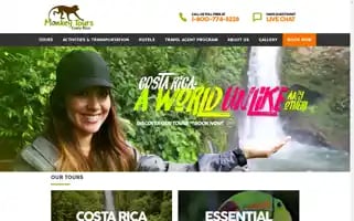 Costaricamonkeytours.com Screenshot 2024-04-16 11:21:28